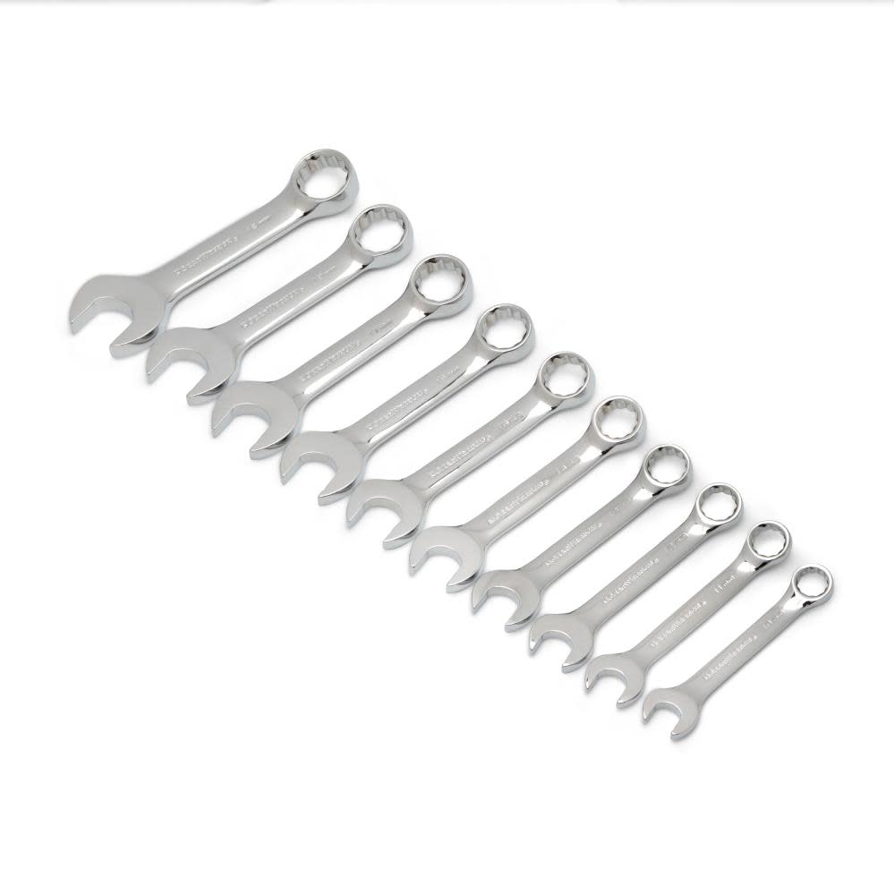 GEARWRENCH Combination Wrench Set 10-Pc Stubby Metric 81904 from GEARWRENCH - Intensery