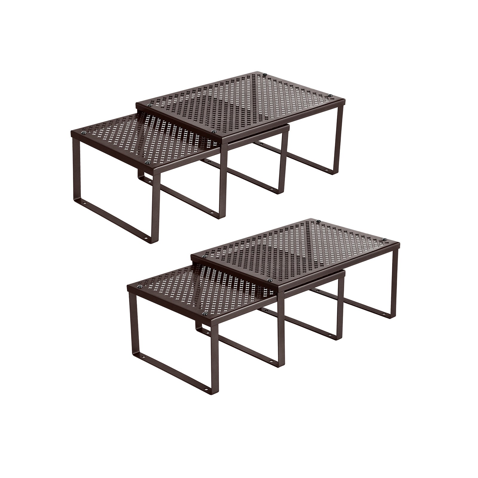 SONGMICS Cabinet Shelf Organizer Brown - Intensery