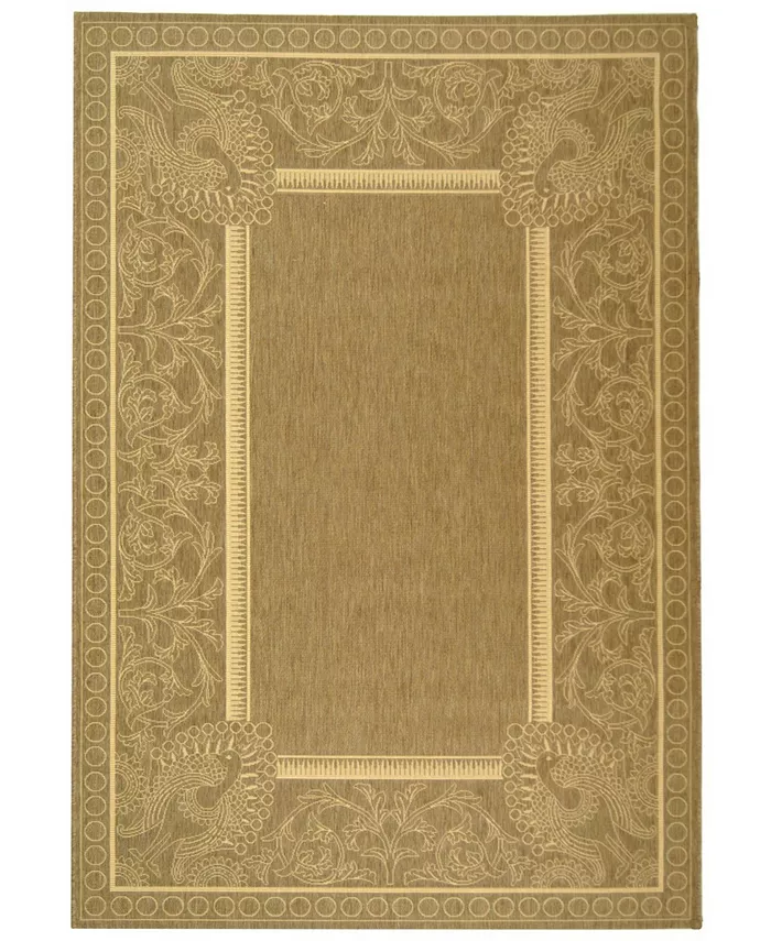 Safavieh Courtyard Brown and Natural Outdoor Area Rug Collection - Intensery