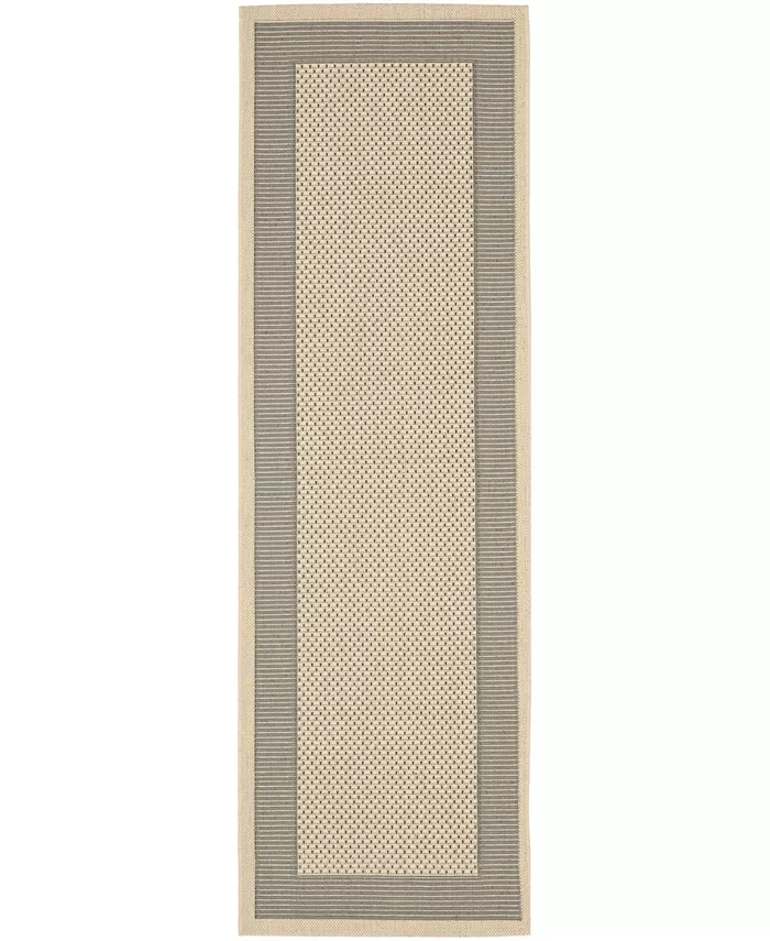 Safavieh Courtyard Grey and Cream 2'4