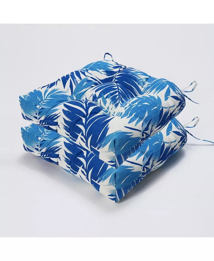 Simplie Fun BLACK FRIDAY Outdoor Chair Cushions Thickened Seat Cushions with Ties， Patio Chair Pads for Patio Furniture Garden Home Office Decoration - Intensery