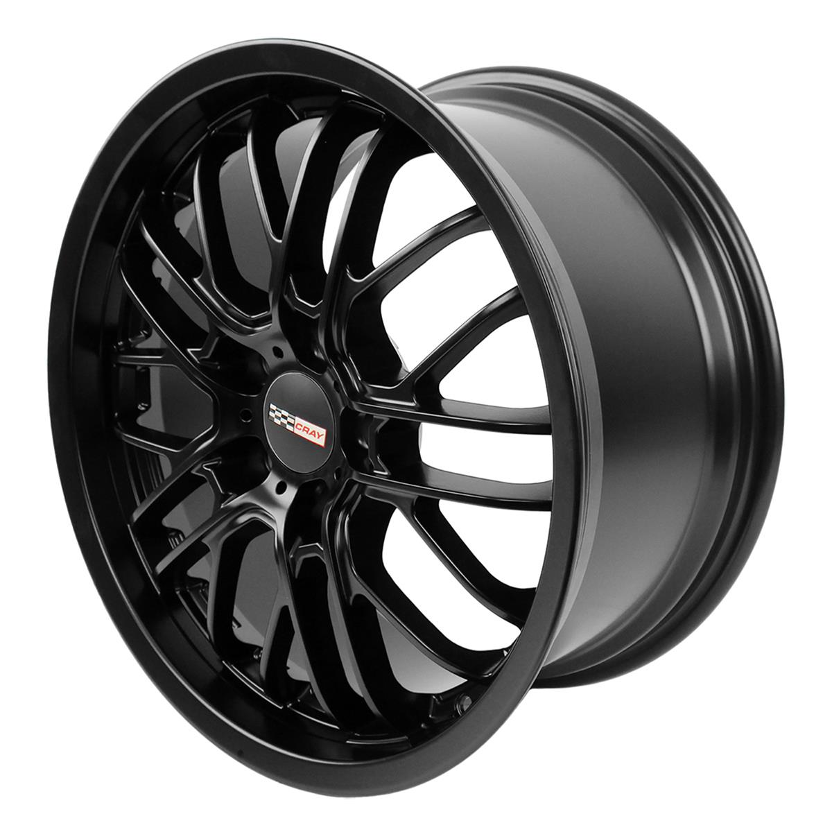 Cray Wheels 1890CRE505121M70 Cray Eagle Matte Black Corvette Wheels - Intensery