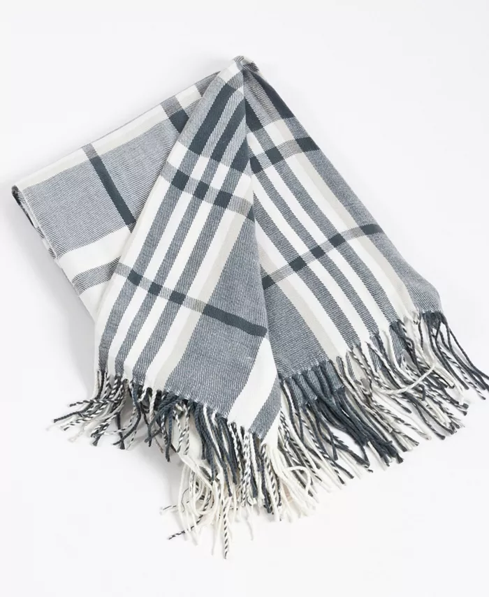 Saro Lifestyle Plaid Design Throw - Intensery