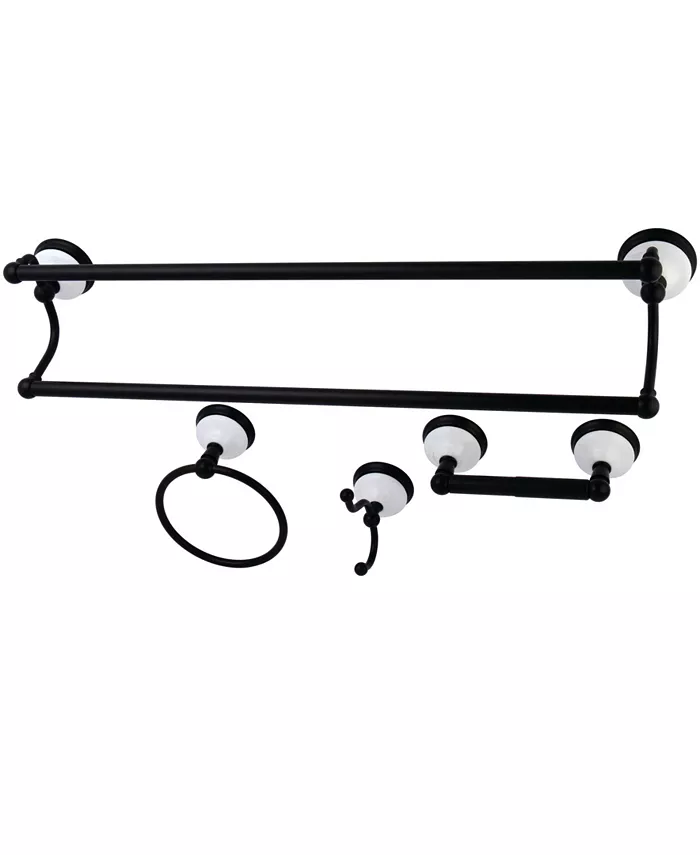 Kingston Brass Victorian 4-Pc. Dual Towel Bar Bathroom Hardware Set - Intensery