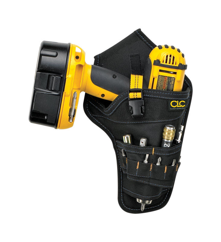 CLC 1 pocket Polyester Fabric Drill Holster 6 in. L X 11 in. H Black - Intensery