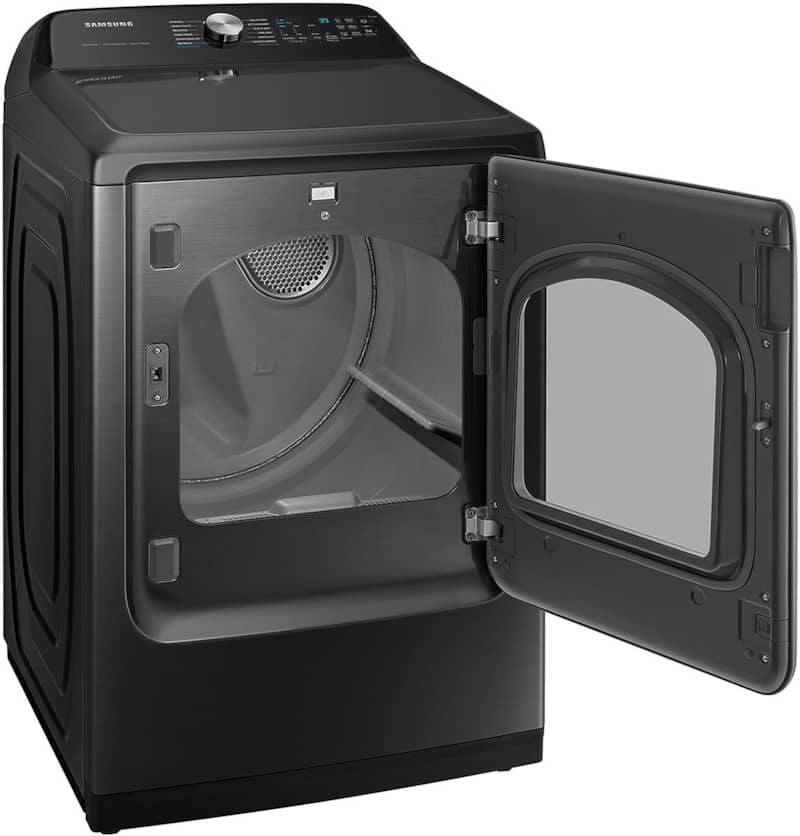 7.4 Cu. Ft. Brushed Black Smart Gas Dryer With Steam Sanitize+ - Intensery