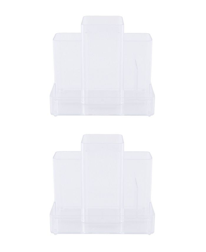 Kenney Bathroom Countertop Hair Care Center Organizer， Set of 2 - Intensery