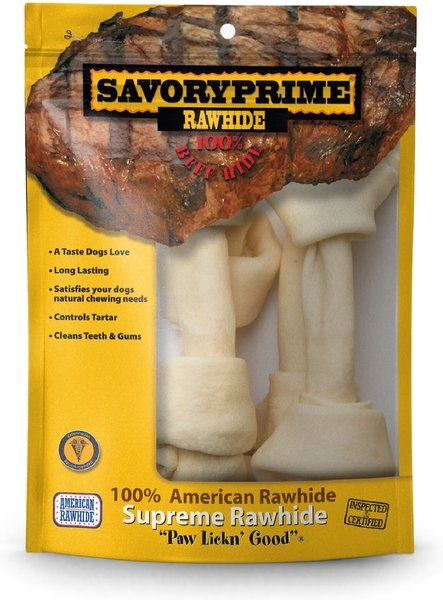 Savory Prime Rawhide Large Bone 8-9\ - Intensery