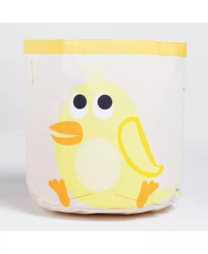 RocketBaby Cylindrical Cotton Canvas Storage Bin Nathan the Chick - Intensery