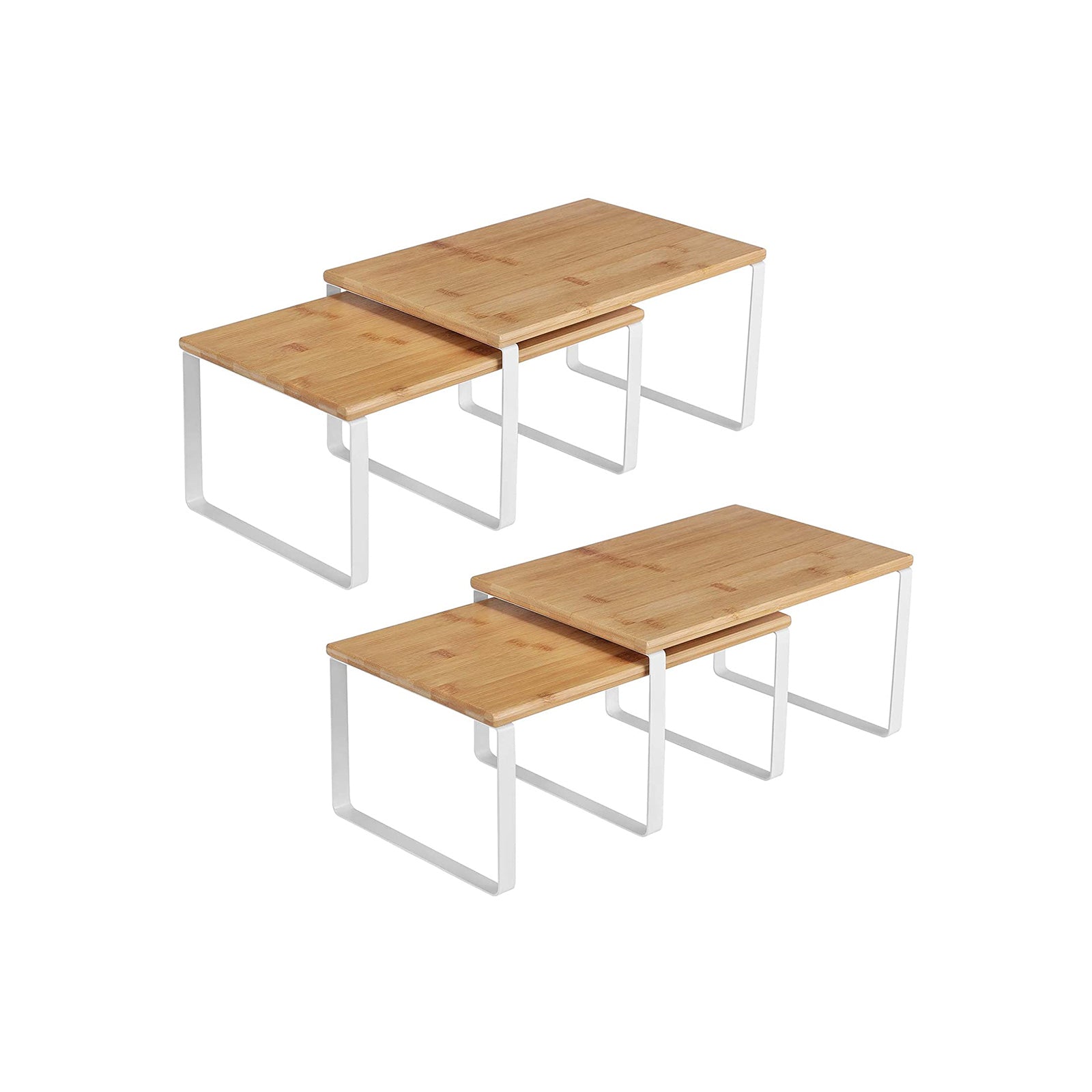 SONGMICS Stackable Kitchen Counter Shelves - Intensery