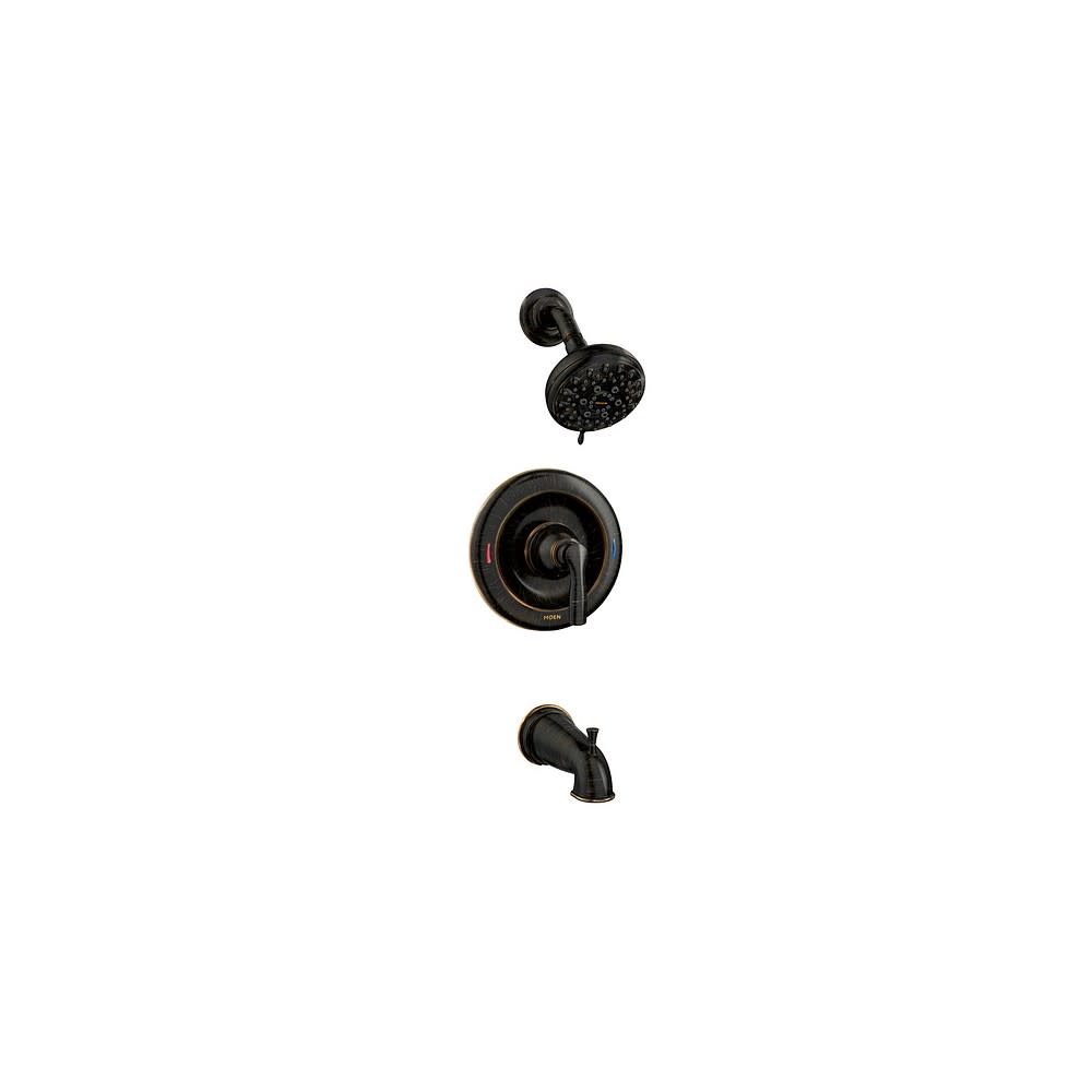 Moen Hilliard Tub/Shower Faucet Bronze 4 Spray Head 1 Handle - Intensery