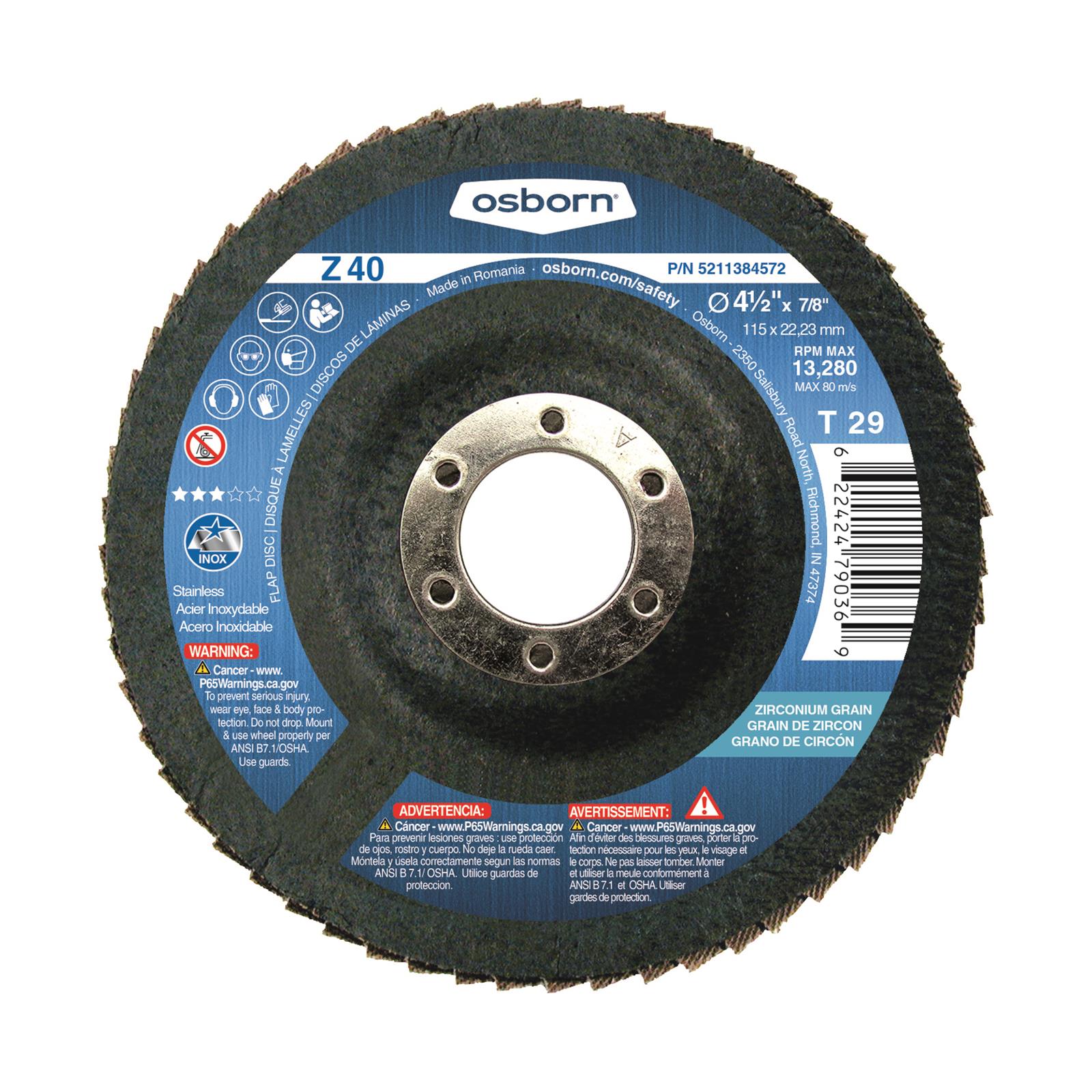 OSBORN 5211186572 Osborn Flap Discs - Intensery