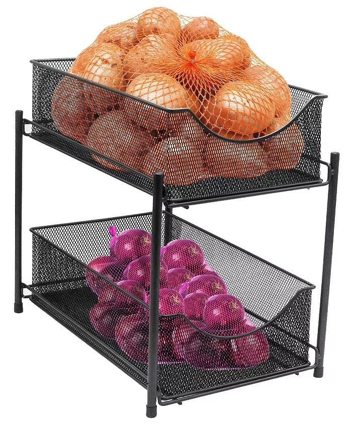 Sorbus 2 Drawers Steel Cabinet Stand - Intensery