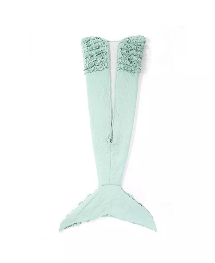 Macy's Mermaid Ruffle Mermaid Shape Sherpa Throw for Kids - Intensery