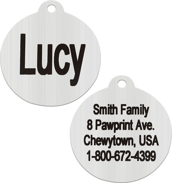 Frisco Personalized Dog and Cat Tag， Round - Intensery