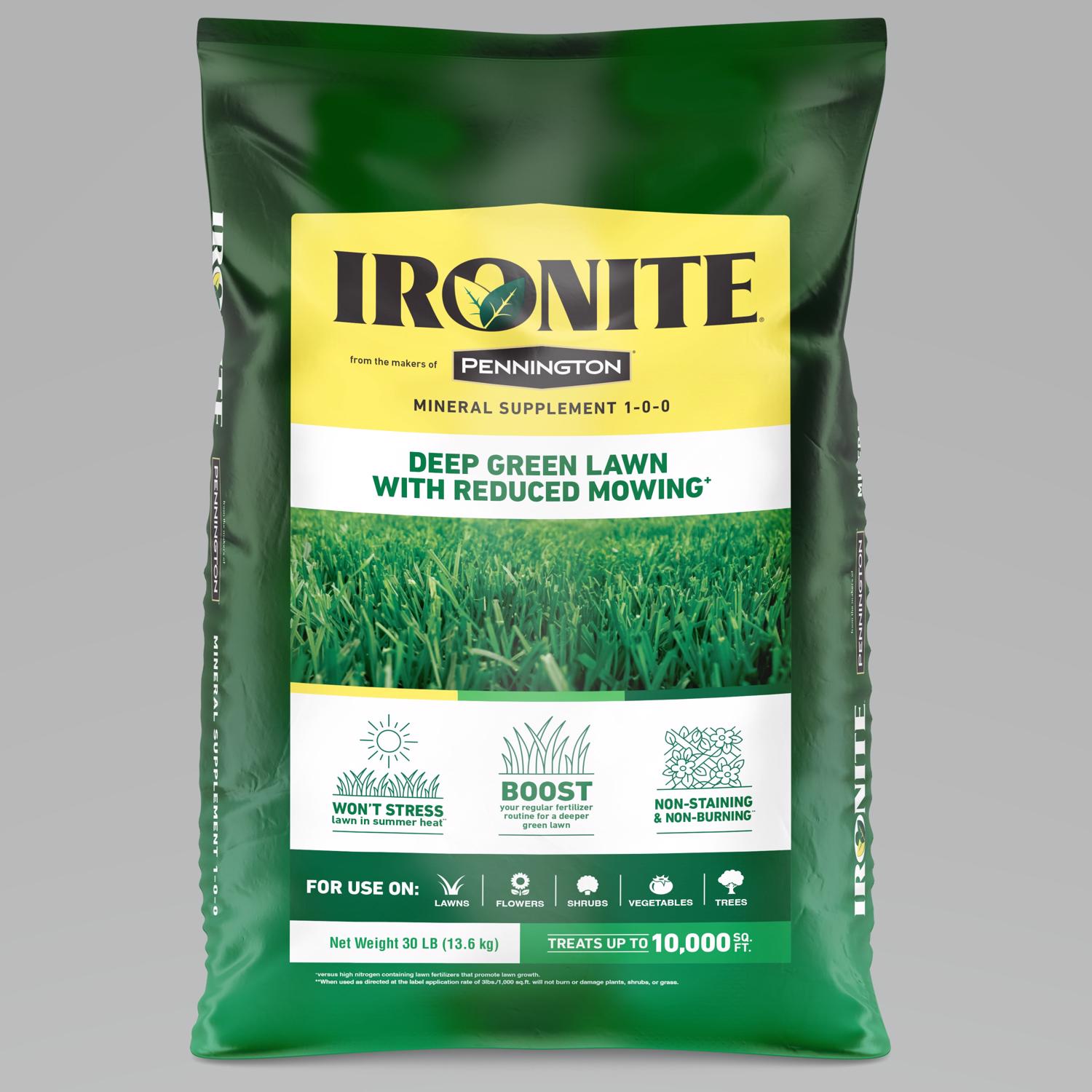 Pennington Ironite All-Purpose Lawn Fertilizer For All Grasses 10000 sq ft - Intensery
