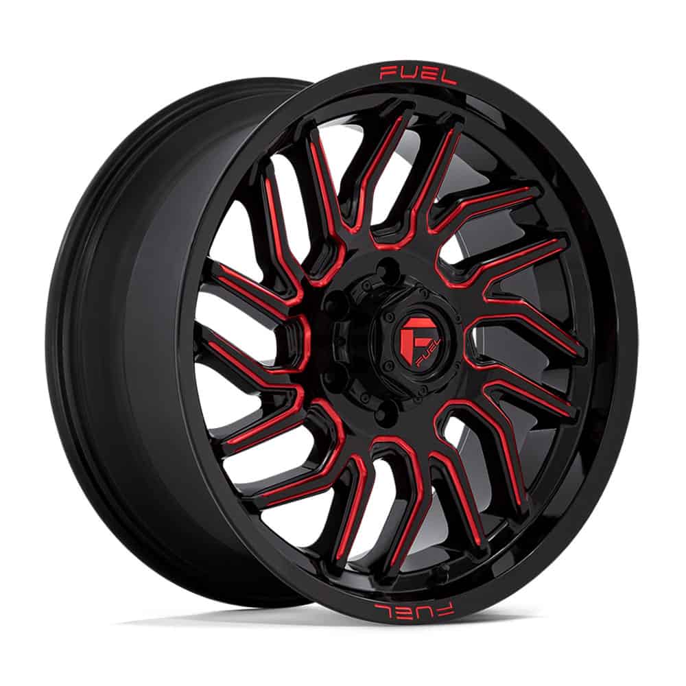 Fuel 1PC Wheels D808 20X9 6X5.5 G-BLK MILL-RT 20MM - Intensery