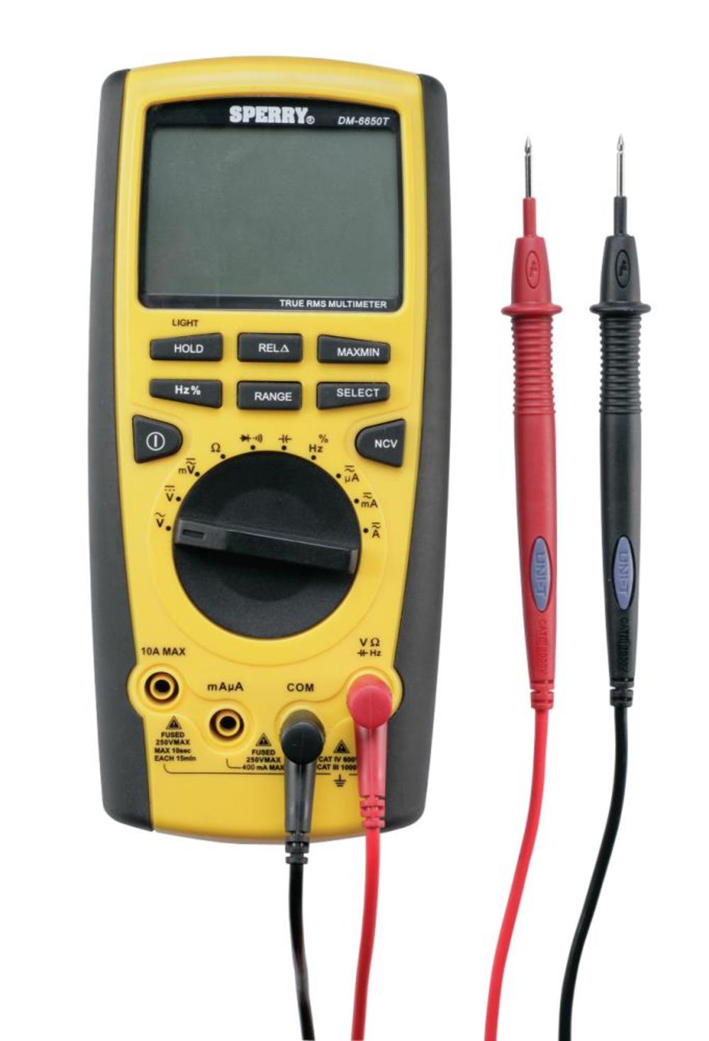 True RMS Digital Multimeter， 10 Function， 10 Auto Range - Intensery