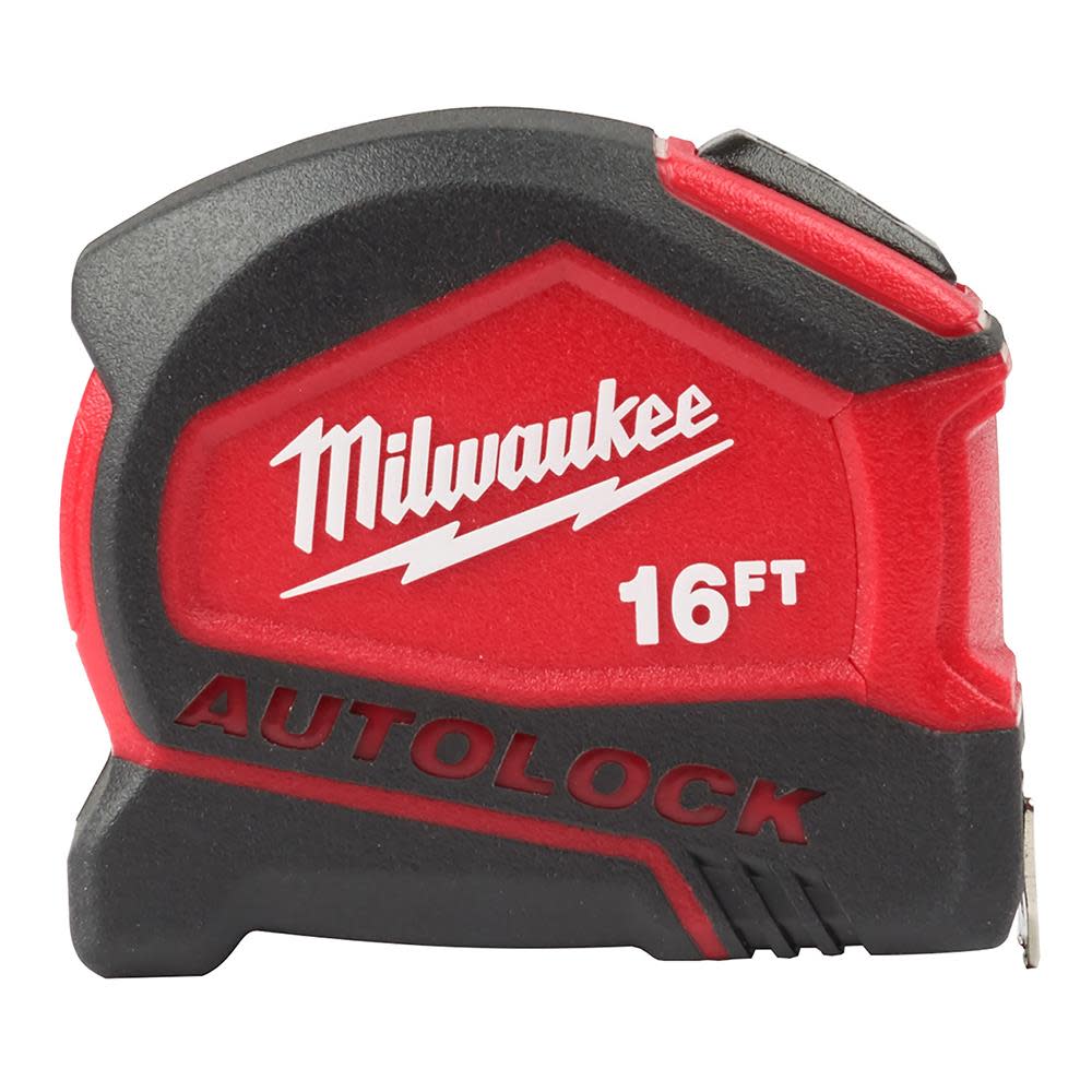 Milwaukee 16 ft. Compact Auto Lock Tape 48-22-6816 from Milwaukee - Intensery