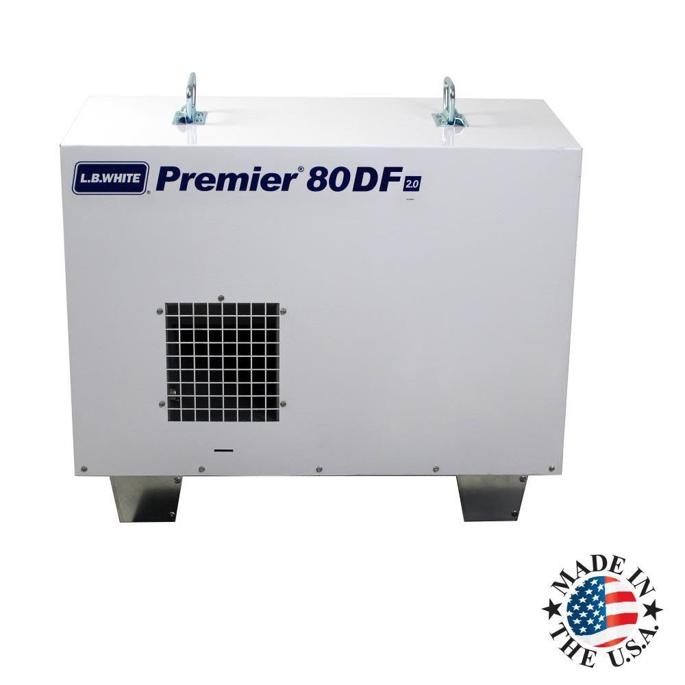 Premier® Enclosed flame Ductable Dual FuelLP/NG 80k BTU heater - Intensery