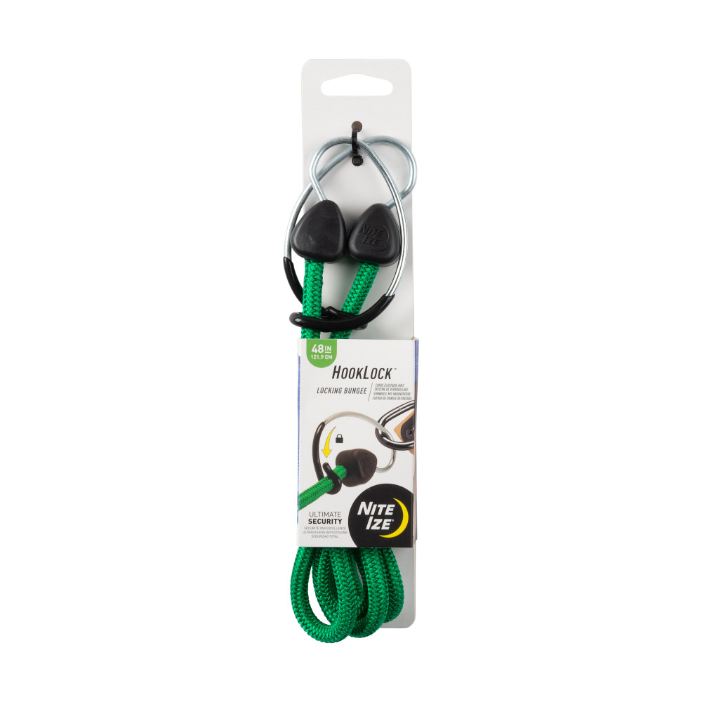 Nite Ize HookLock Locking Bungee 48 Green - Intensery
