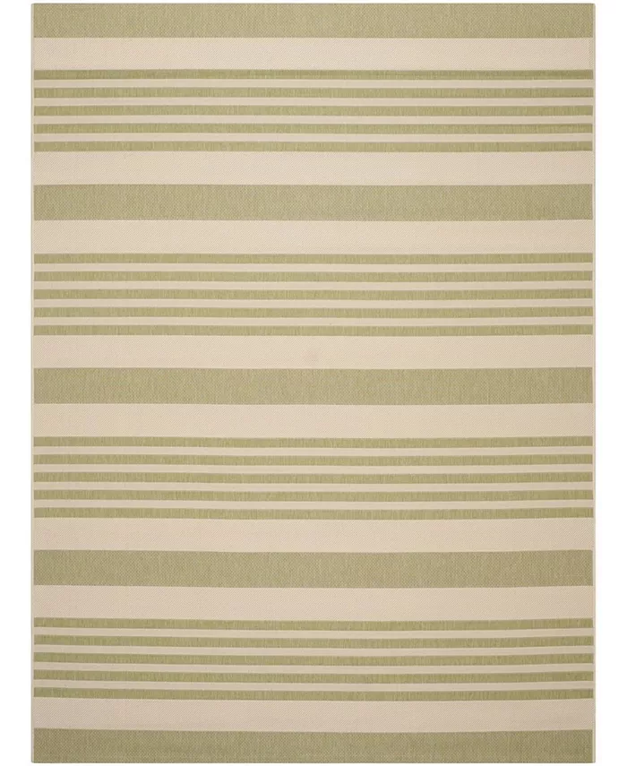 Safavieh Courtyard Beige and Sweet Pea 9' x 12' Sisal Weave Outdoor Area Rug - Intensery