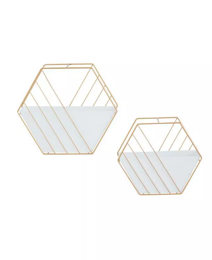 Rosemary Lane CosmoLiving by Cosmopolitan Contemporary Planters， Set of 2 - Intensery