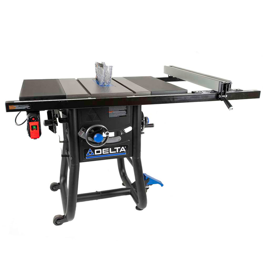 10 Left Tilt Contractor Saw with 30 RH Rip with Steel Wings - Intensery