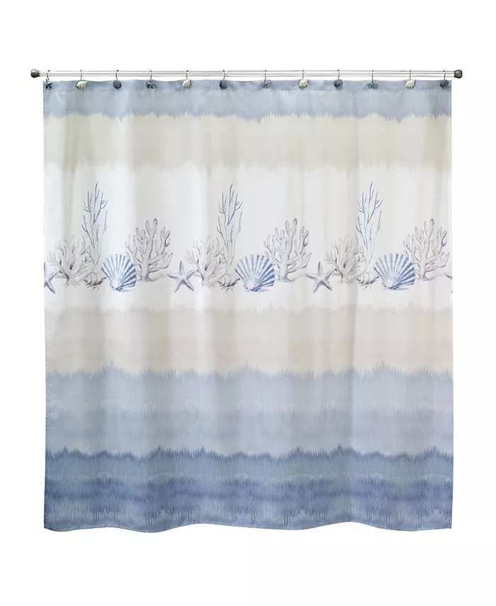 Avanti Abstract Coastal Shower Curtain - Intensery
