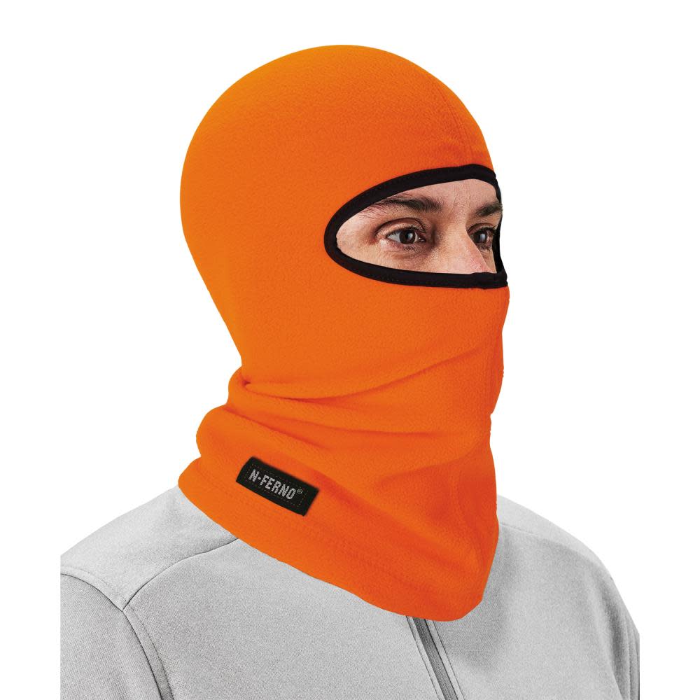 Ergodyne N-Ferno 6821 Orange Balaclava Face MaskFleece - Intensery
