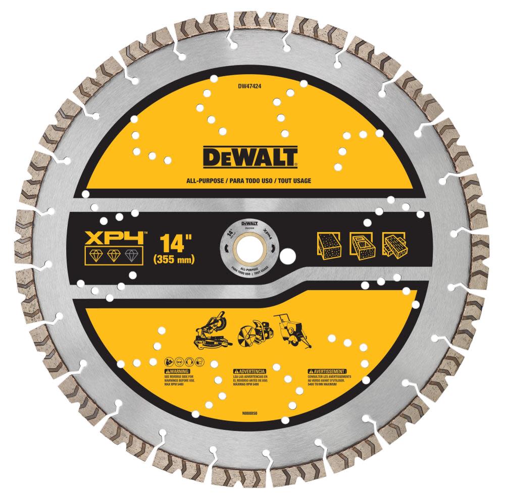 DEWALT Diamond Blade 14 SEGMENTED XP4 ALL PURPOSE - Intensery