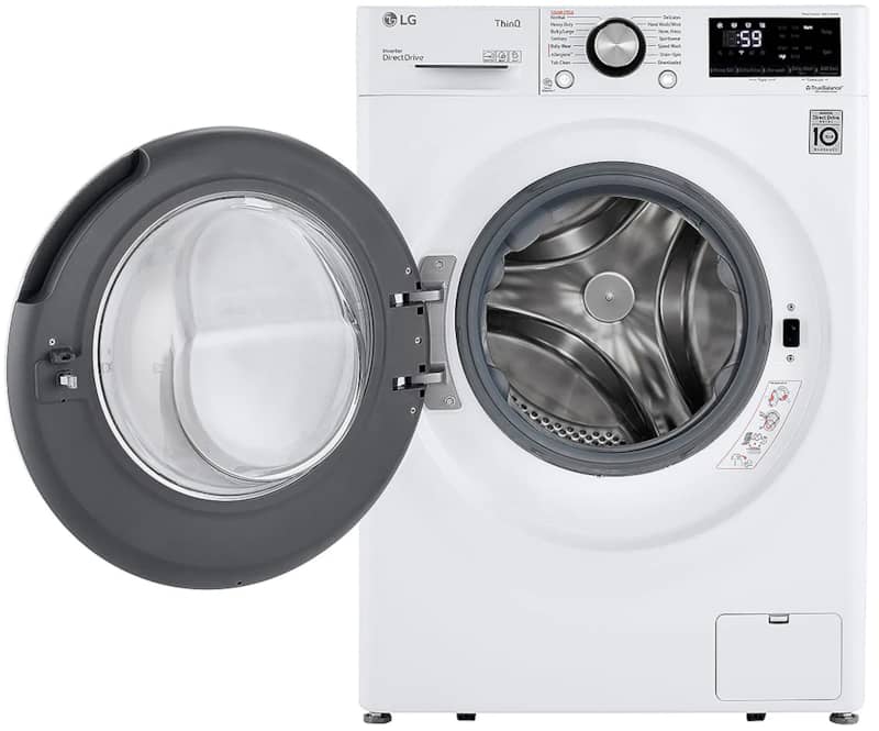 LG 2.4 Cu. Ft. White Smart Wi-Fi Enabled Compact Front Load Washer With Built-In Intelligence - Intensery