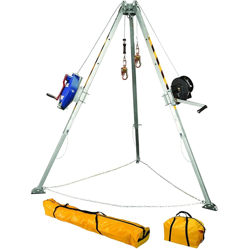 FallTech 8and#8242; Confined Space Tripod System with 60and#8242; SRL-R - Intensery