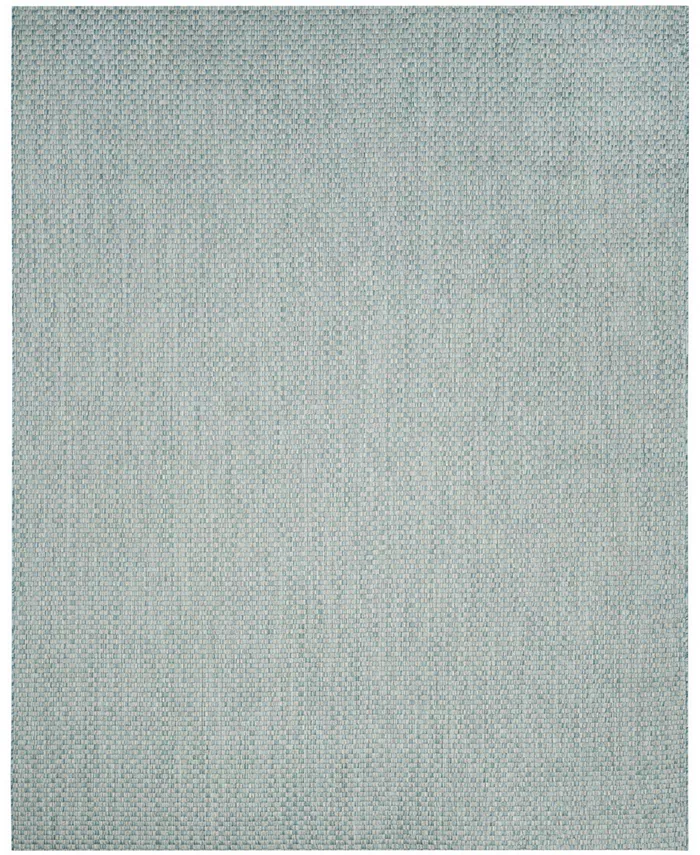 Safavieh Courtyard Light Blue and Light Gray 9' x 12' Sisal Weave Outdoor Area Rug - Intensery