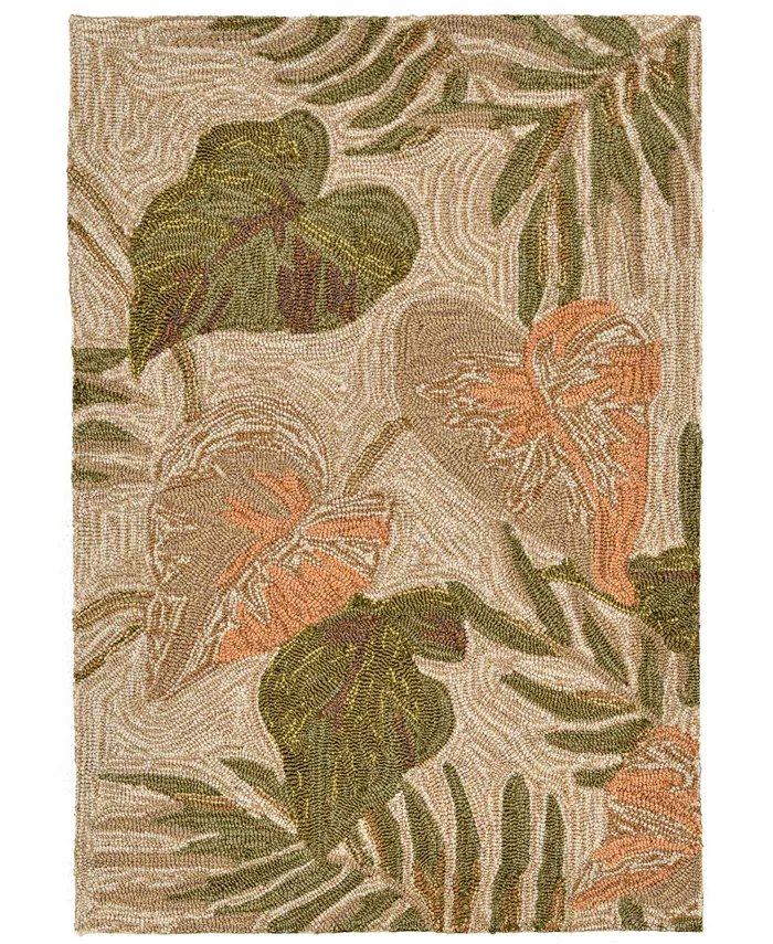 Liora Manne' Ravella Tropical Leaf Area Rug - Intensery