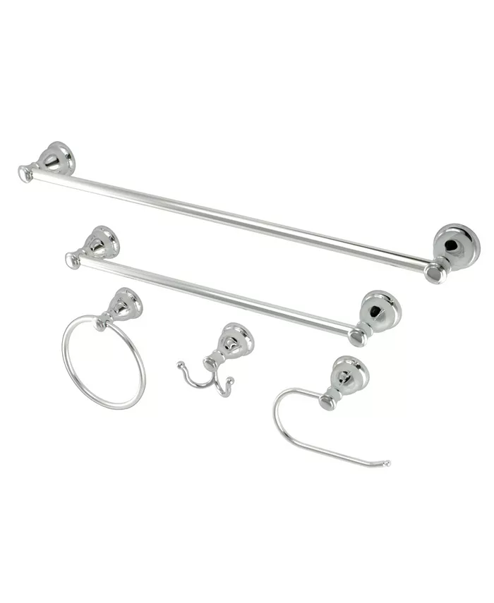 Kingston Brass Mesa Verde 5-Pc. Bathroom Accessory Set in Polished Chrome - Intensery