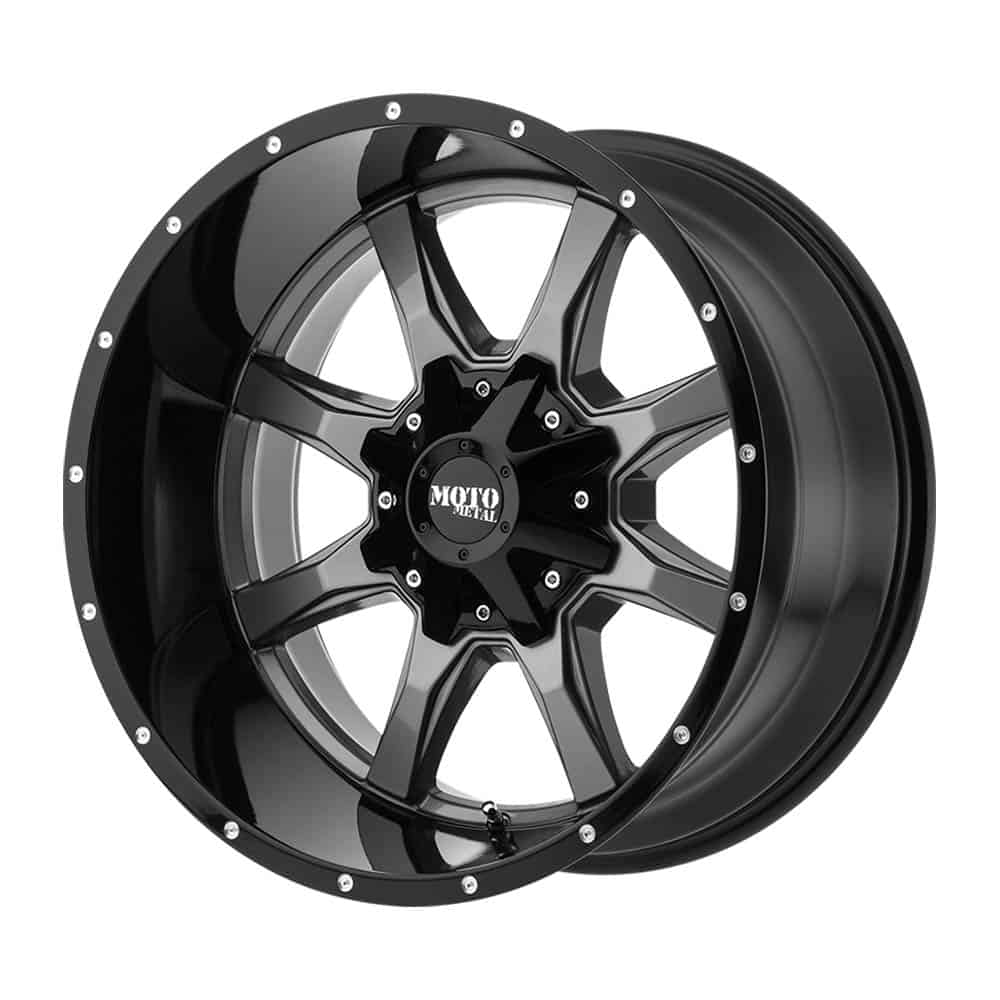 Moto Metal MO970 MO970 20X10 5X5.5/150 G-GRY BLK LP -24MM - Intensery