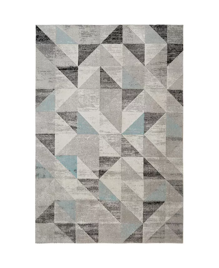 Nicole Miller Patio Sofia Holly Gray Outdoor Area Rug Collection - Intensery