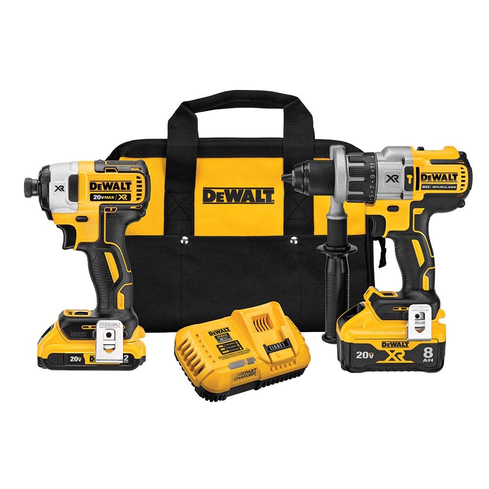 20V MAX* POWER DETECT XR 1/2In Hammer Drill/Driver and Impact Driver Kit - Intensery