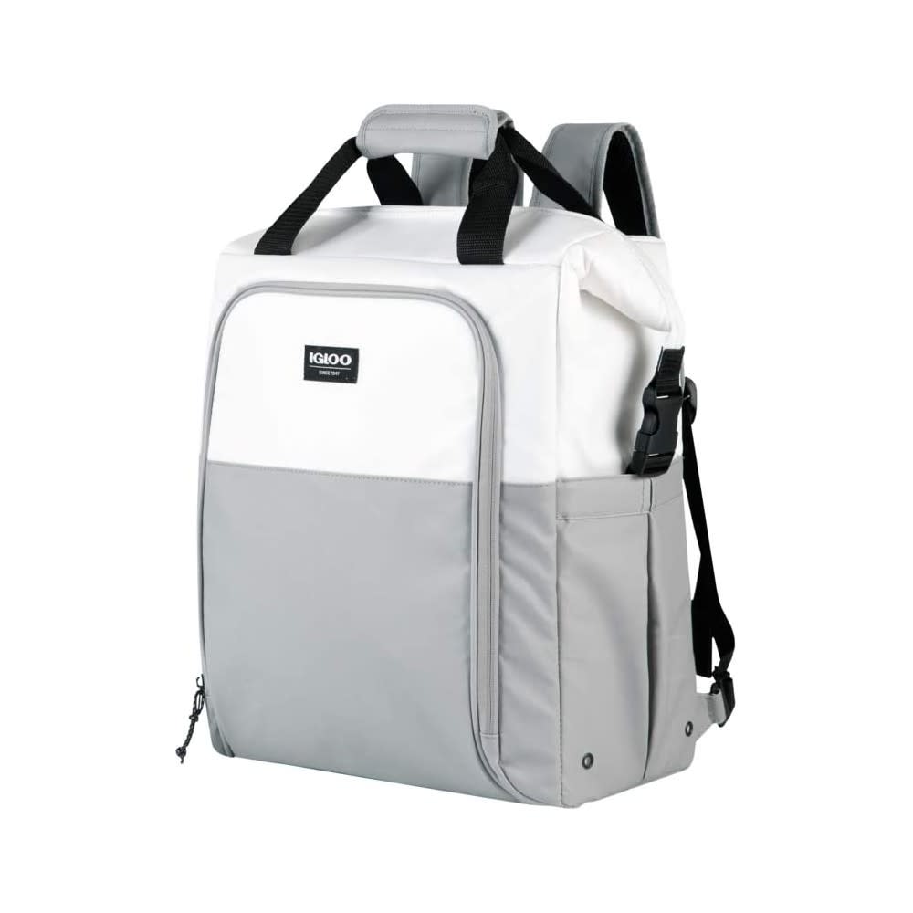 Igloo Switch Backpack Cooler Bag White/Gray Seadrift 30 Can - Intensery