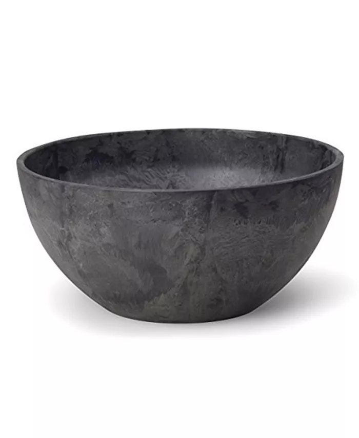 Novelty Napa Bowl Planter， Black， 10 Inch - Intensery