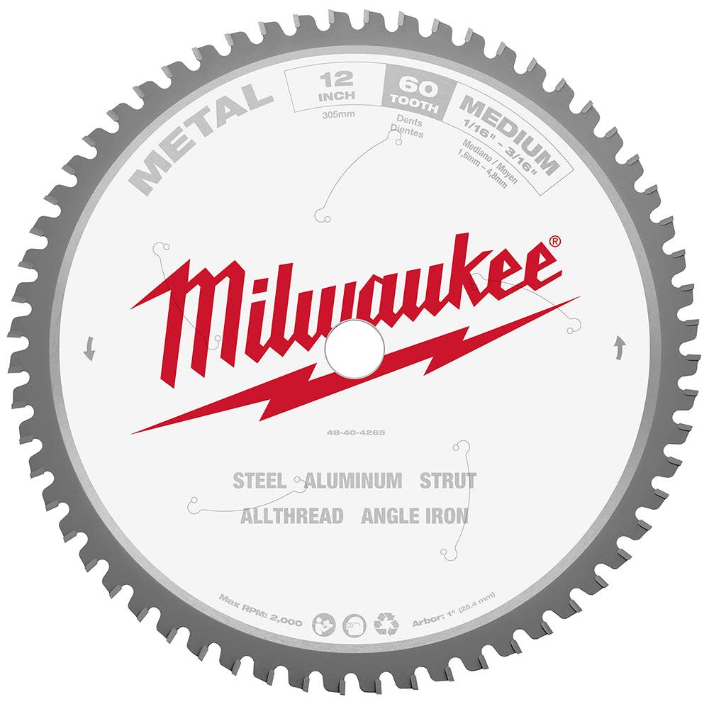 12 in. Metal Cutting Circular Saw Blade - Intensery