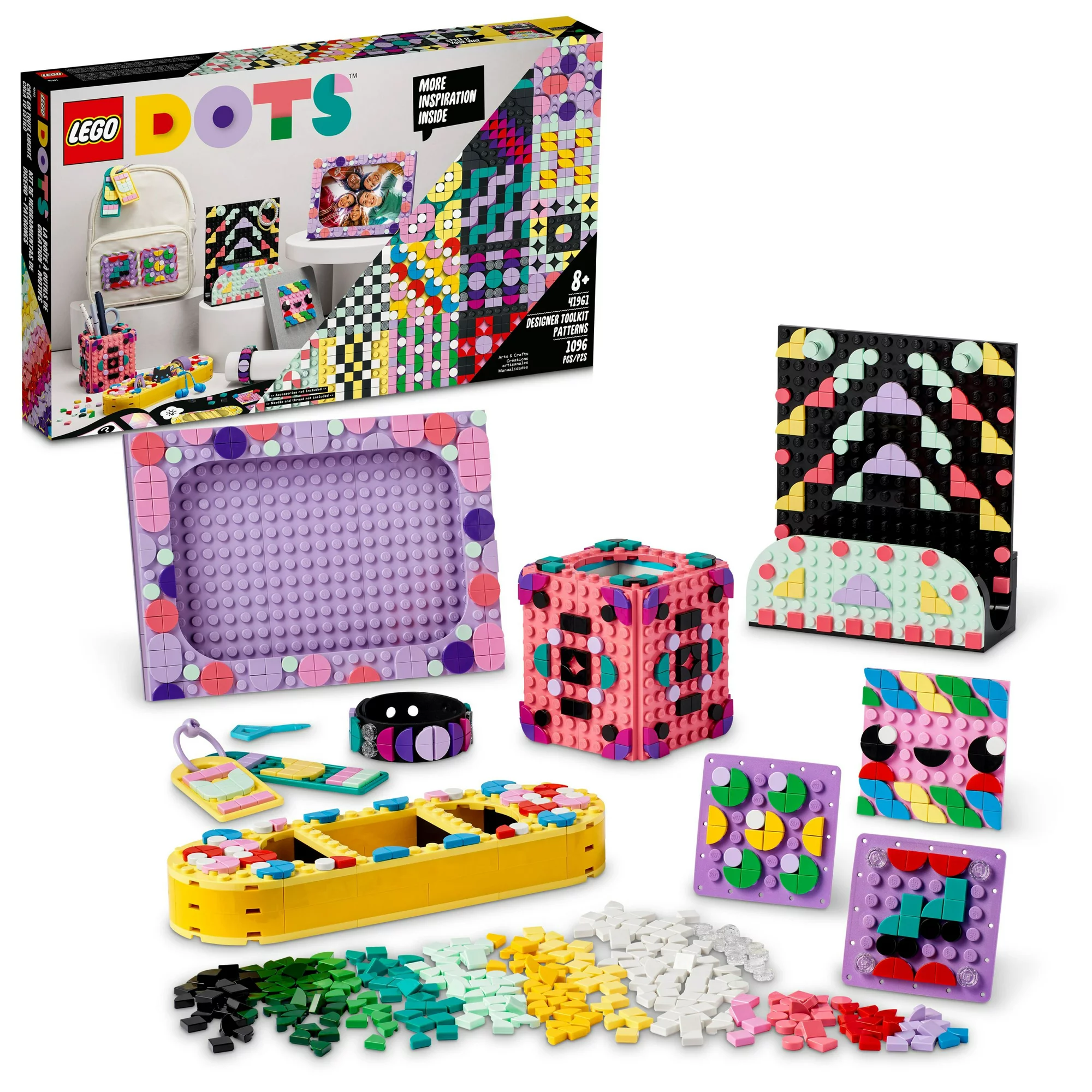Lego Dots Designer ToolSet - Patterns 41961 DIY Craft Decoration Set (1，096 Pieces) - Intensery