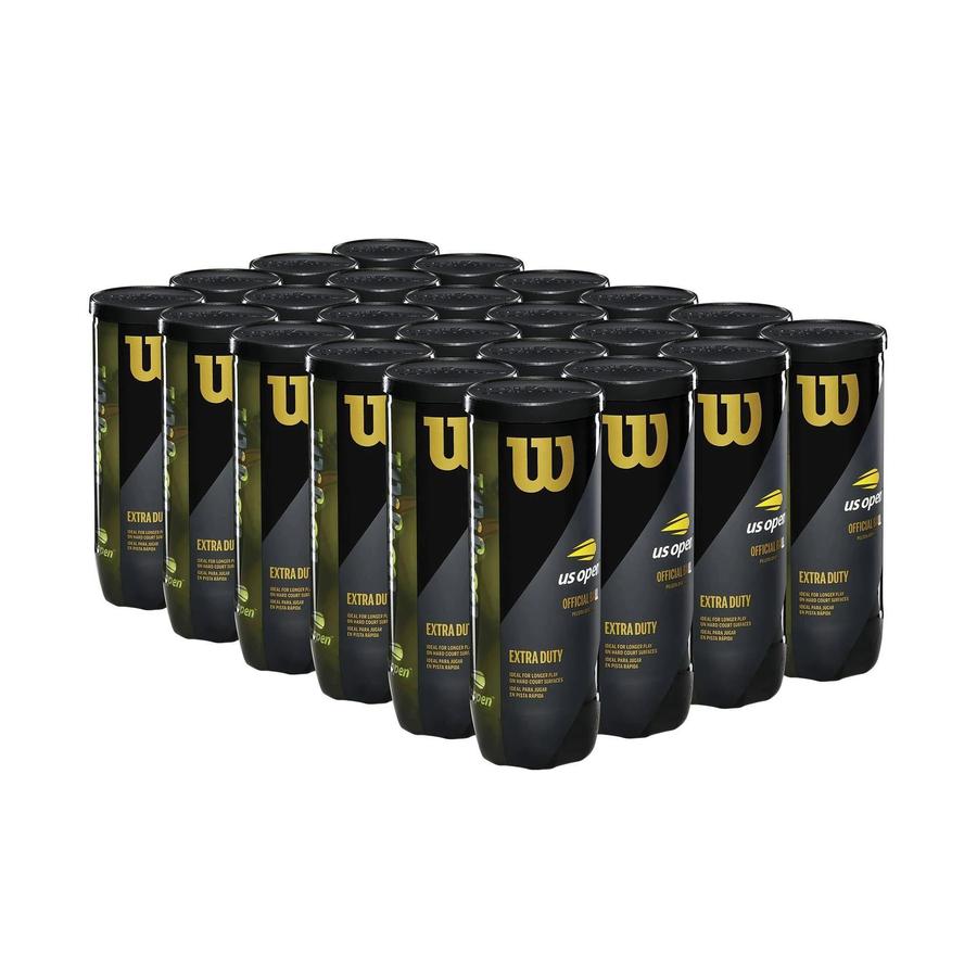 Wilson US Open Extra Duty Tennis Balls 24 Cans - Intensery