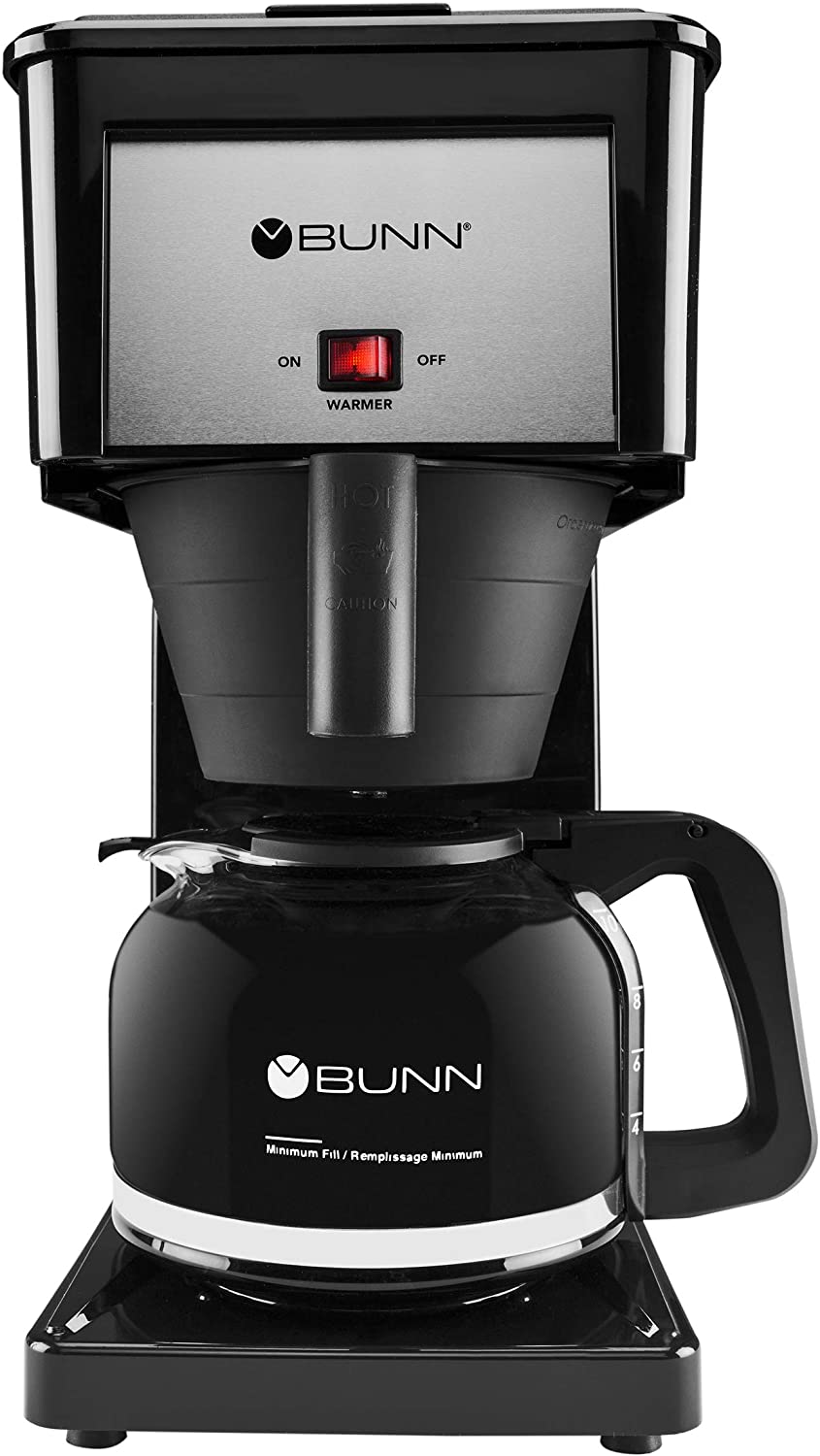 BUNN GRB Velocity Brew 10-Cup Home Coffee Brewer, Black - Intensery