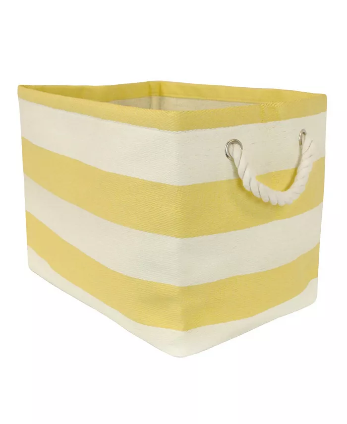 Design Imports Paper Bin Stripe Rectangle Small - Intensery