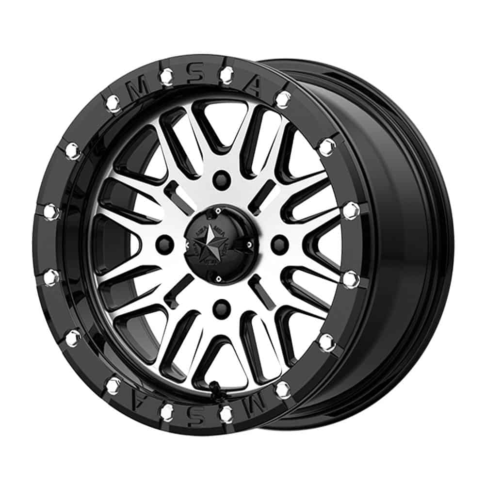 MSA Offroad Wheels M37 BRUTE BEADLOCK MA37 14X7 4X156 G-BLK MACH 10MM - Intensery