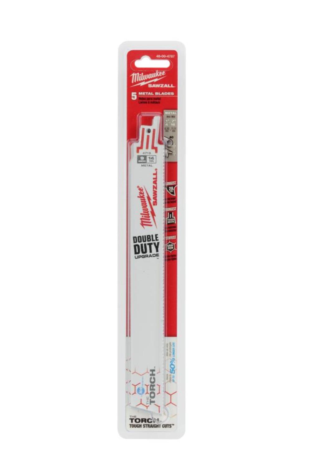 9 in. 18 TPI THE TORCH™ Ice Hardened™ SAWZALL® Blades 5PK - Intensery