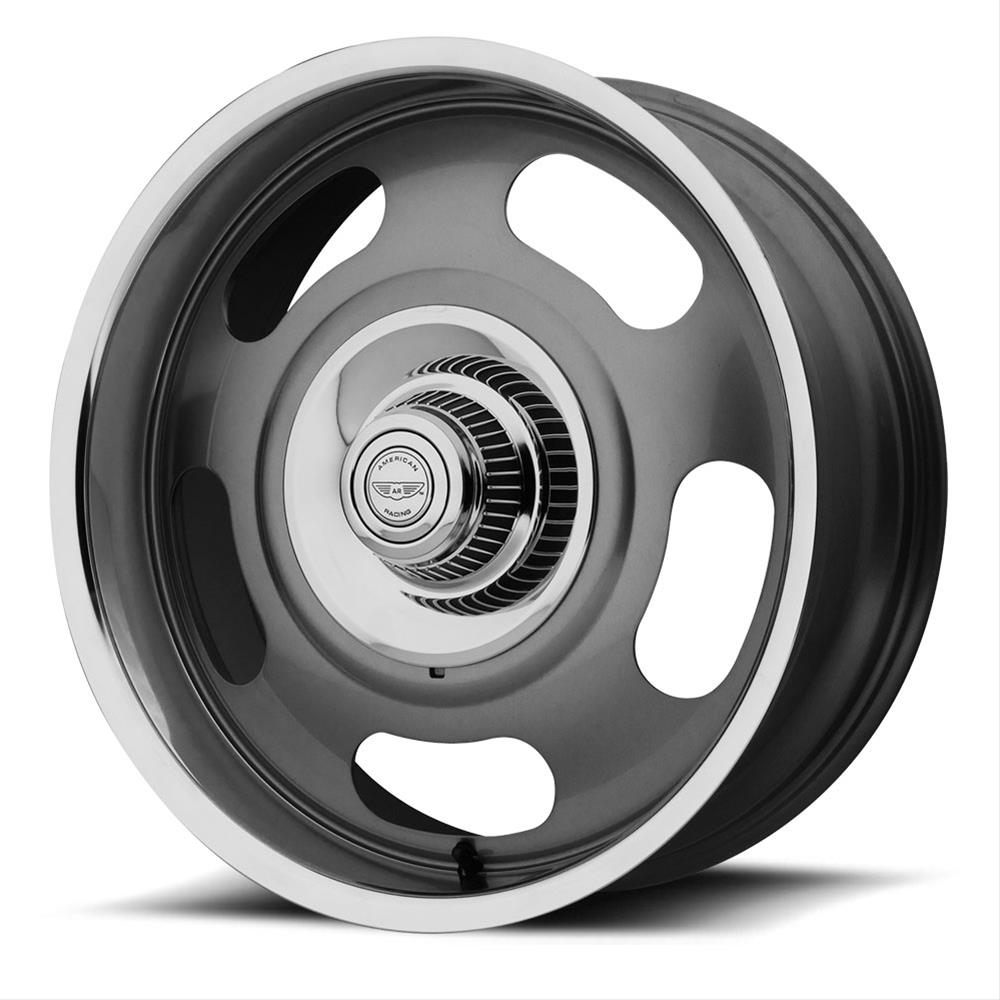 American Racing VN50678006400 American Racing VN506 Mag Gray Wheels with Polished Lip - Intensery
