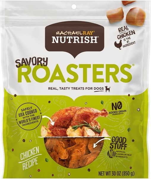 Rachael Ray Nutrish Savory Roasters Chicken Recipe Dog Treats， 30-oz bag - Intensery